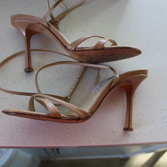 Jimmy Choo Kid Juliet 85 Sandals Camel - Picture 3 of 3